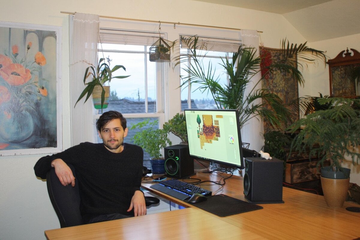 Эрик Барон за работой