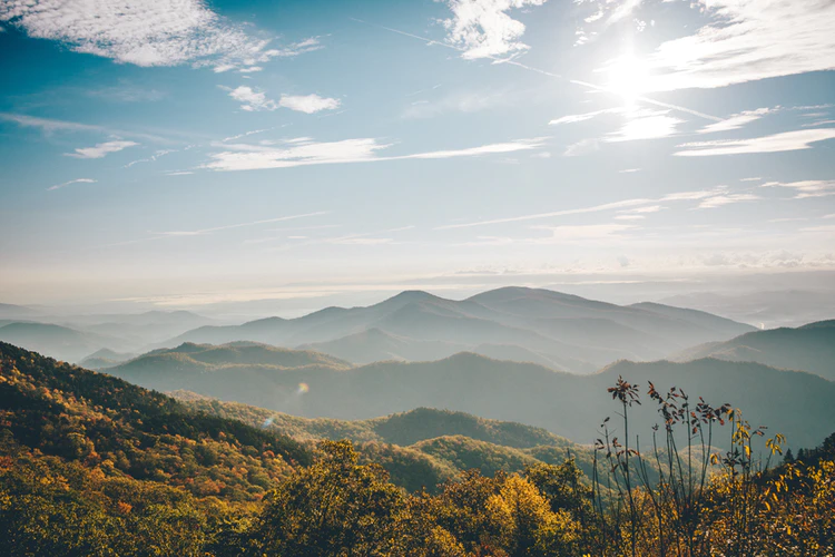 Blue Ridge Mountains, возле которых мы поселились. 