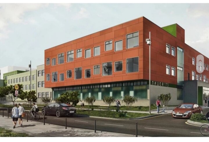 Новое здание 173-го лицея в Екатеринбурге.