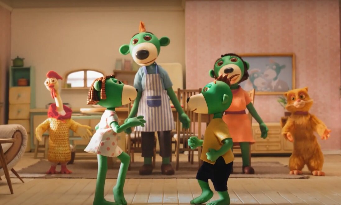 Кадр из мультсериала "Семья Трефликов", KAZstudio SA, режиссер Марек Скробецкий