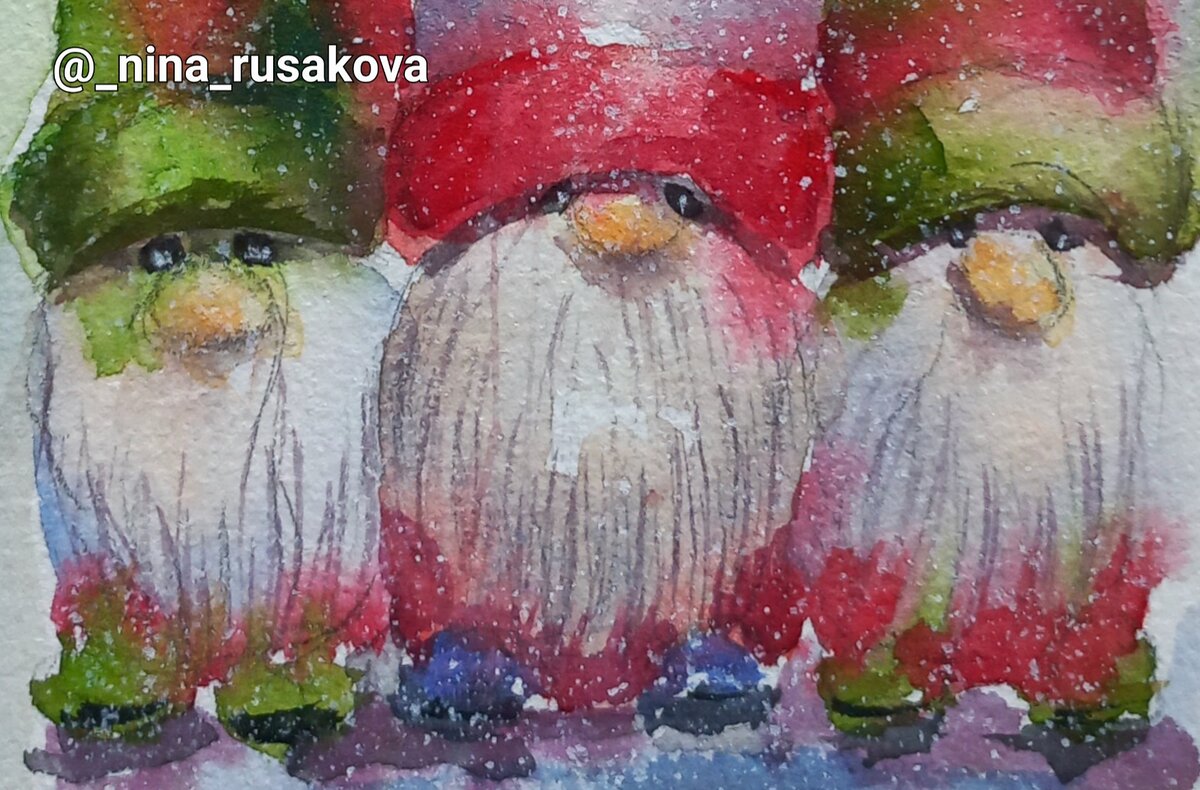 Фрагмент открытки. Художник Нина Русакова