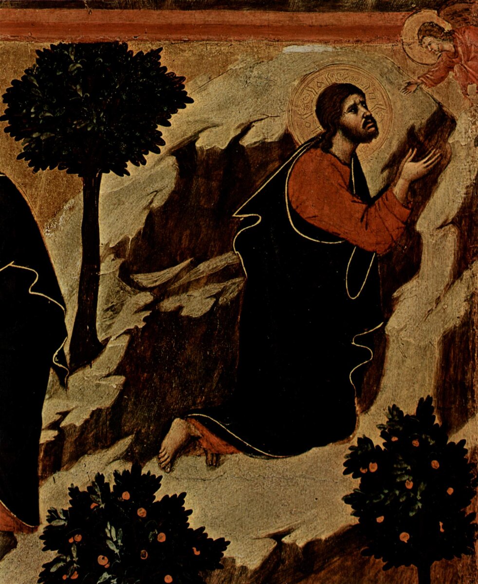 Дуччо ди Буонинсенья (Duccio di Buoninsegna). Моление о чаше, 1308 - 1311. Изображение находится в общественном достоянии. Источник - хранилище commons.wikimedia.org