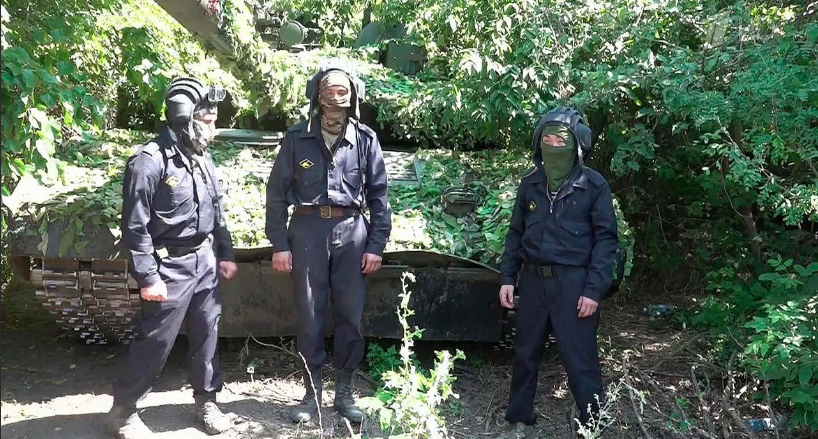 Экипаж танка "Алеша"