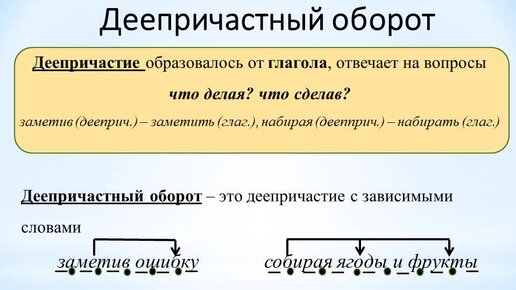 Деепричастный оборот в начале запятая