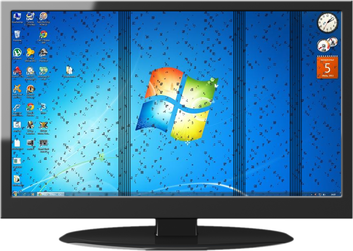 Качество картинки на мониторе ухудшилось