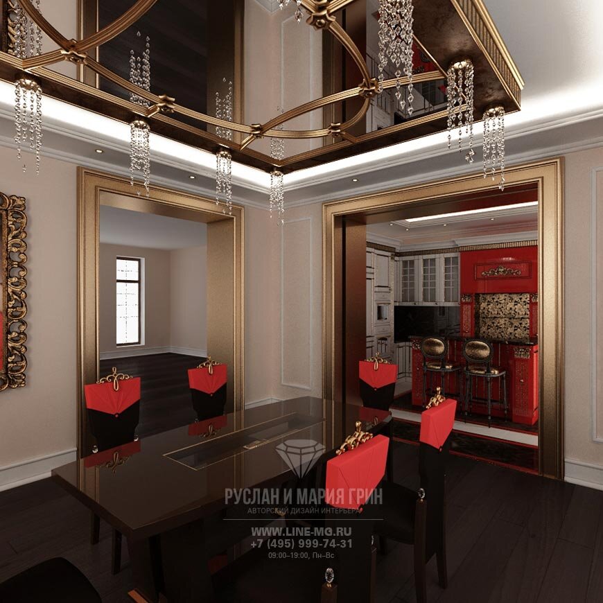 Дизайн столовой в частном доме