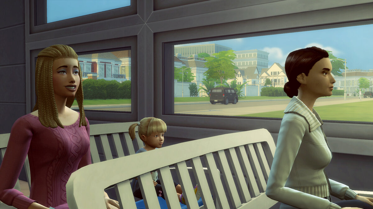 Картинка сделана мною в игре The Sims 4