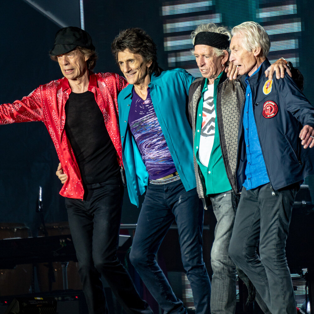 Мик Джаггер (Mick Jagger), Ронни Вуд (Ronnie Wood), Кит Ричардс (Keith Richards) и Чарли Уоттс (Charlie Watts) из группы Rolling Stones / © Raph_PH / flickr