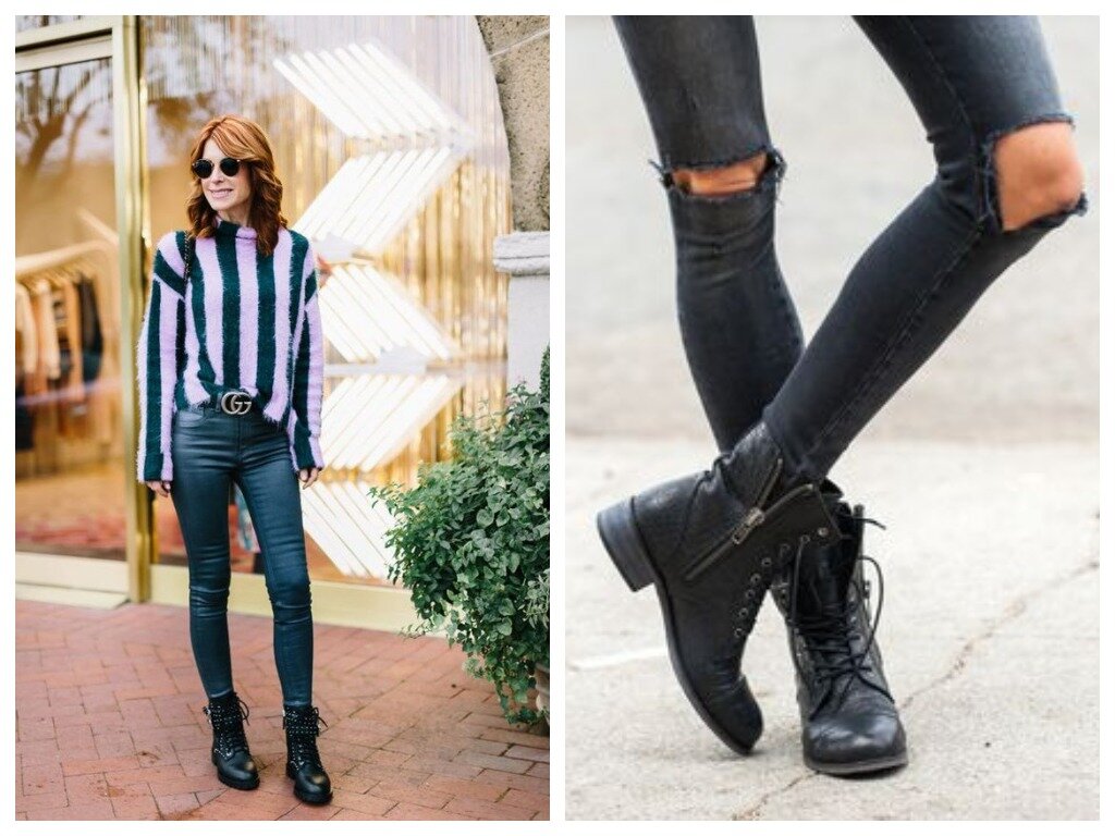 Как носить высокие ботинки с джинсами | Style Everyday | Дзен