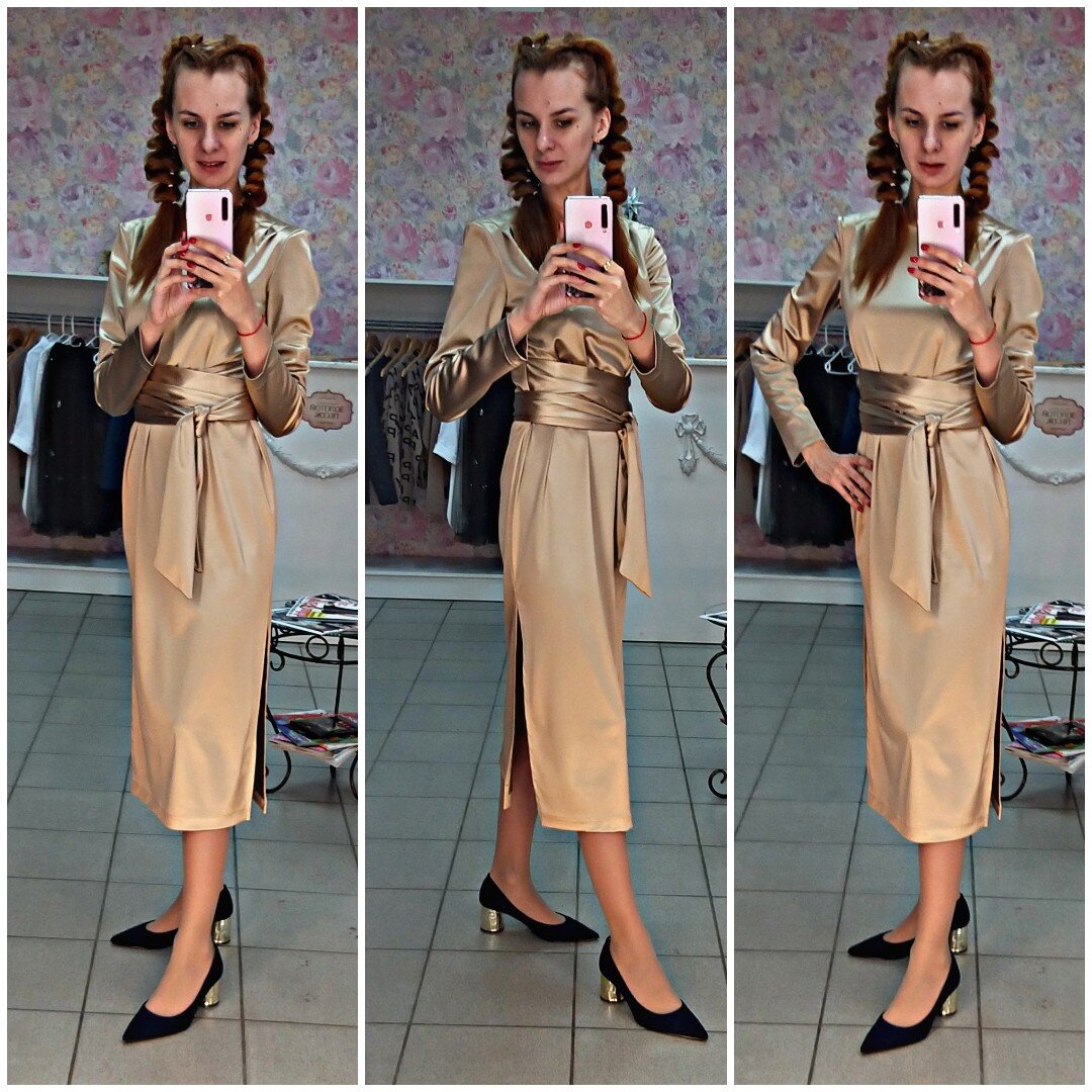 Красивый цвет, приятная ткань, возможность носить по-разному (пояс можно завязать сзади, оставив длинные хвосты) и приемлемая цена - 5400 руб. 