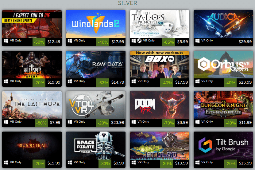 Steam vr hot sale 2019