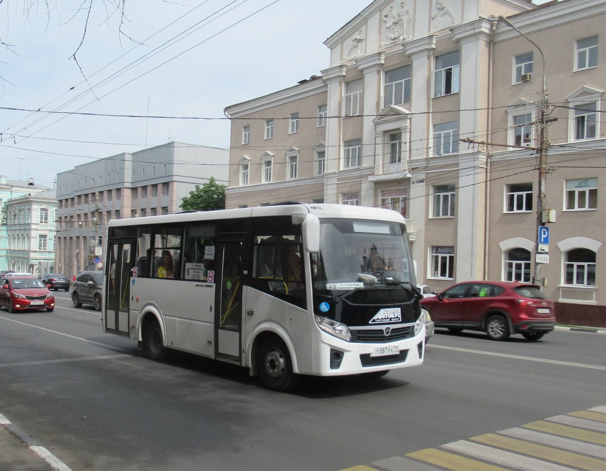 Первый день работы автобусов ПАЗ-320435 «Vector Next» в Туле на маршруте № 18, 01.06.2019 г.