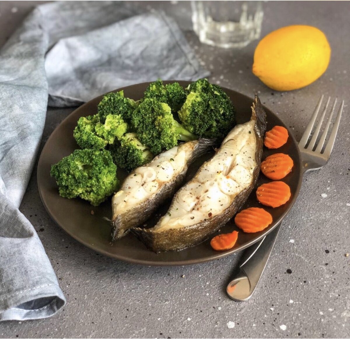 Овощи с рыбкой на пару 