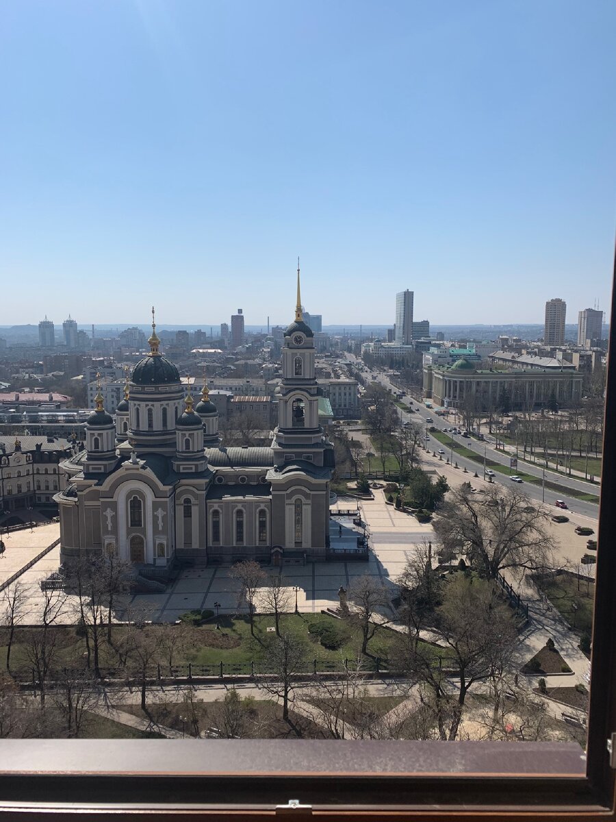 Вид с 13-го этажа на мой город