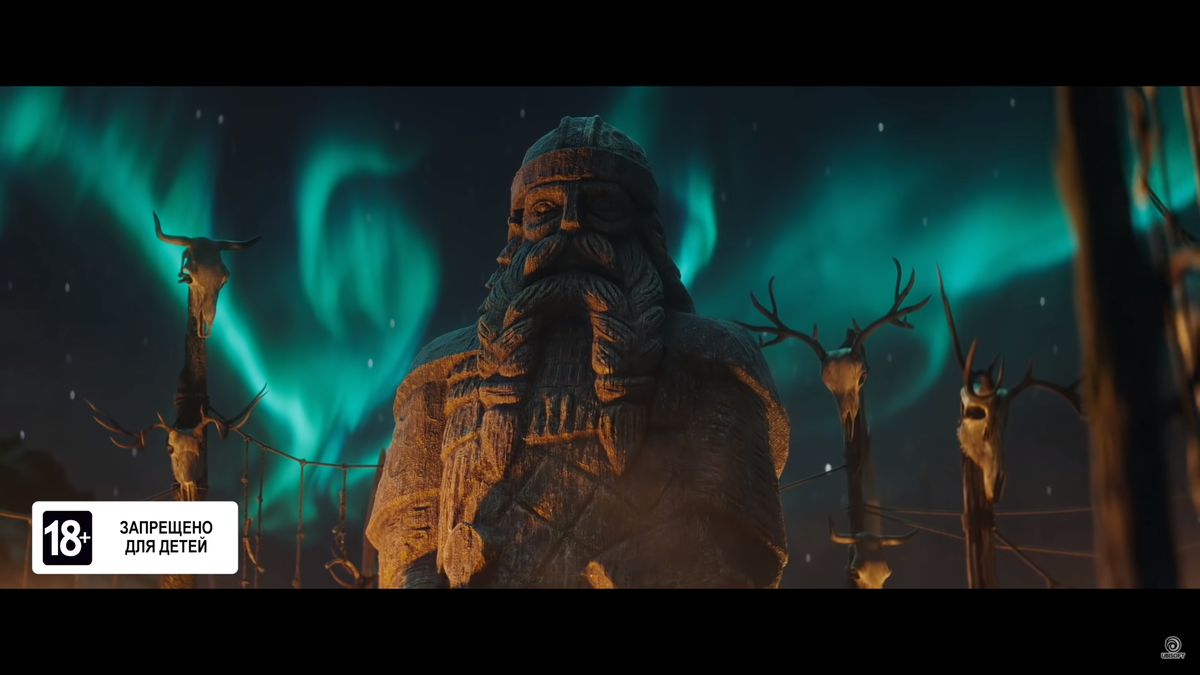 Assassin's Creed Valhalla кадр из трейлера игры. 