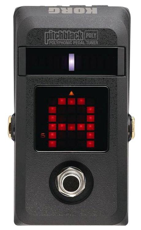 Гитарный тюнер в виде педали KORGPICHBLACKPOLYPB-03