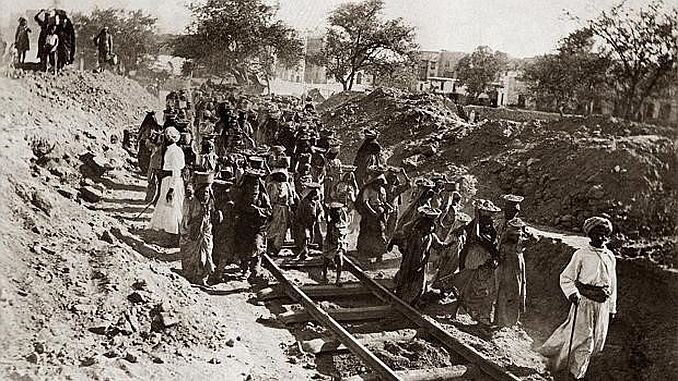 Строительство Багдадской железной дороги.