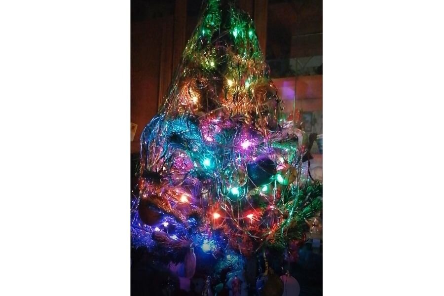 Елка с гирляндой