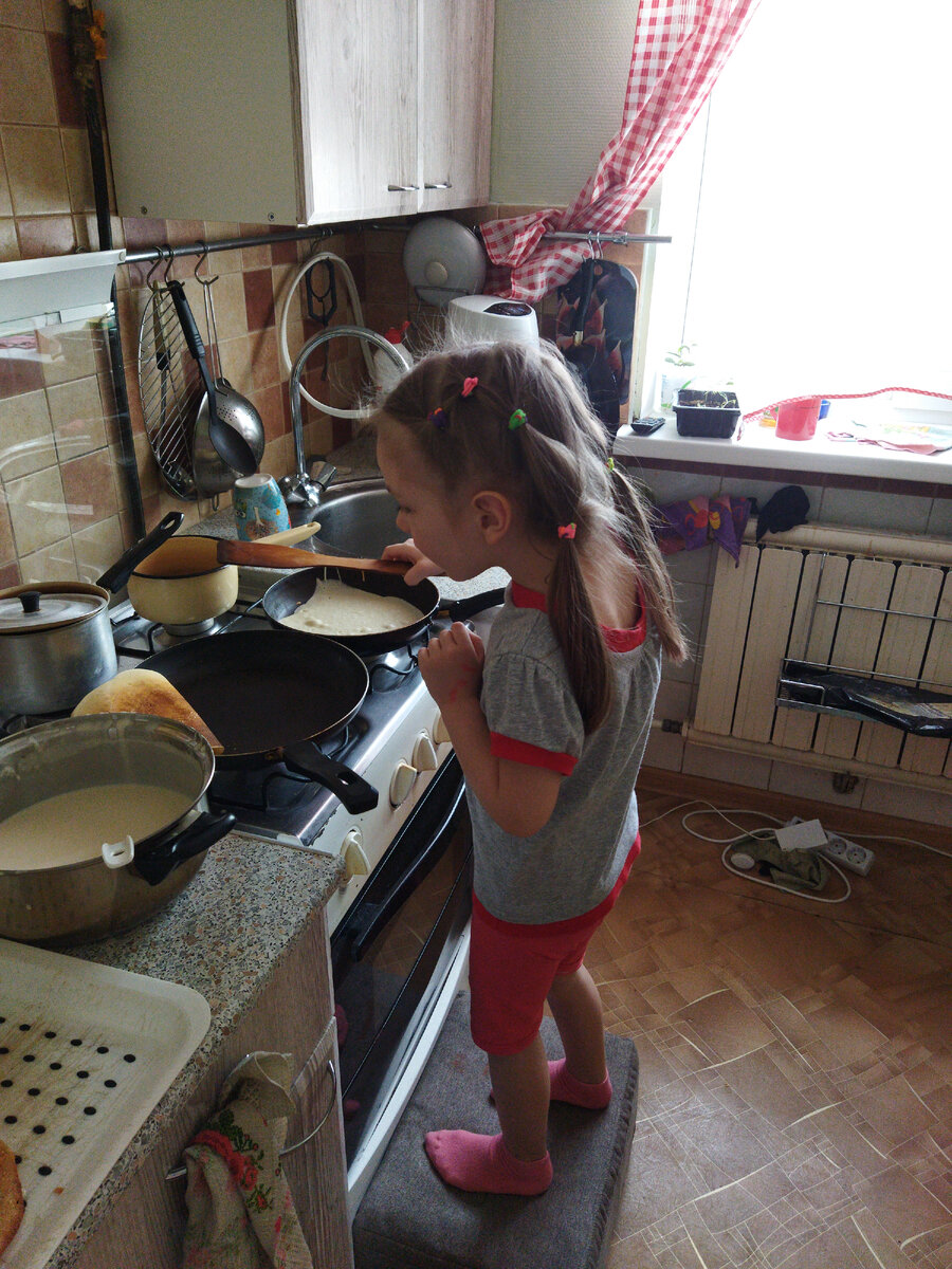 Дочка и блин