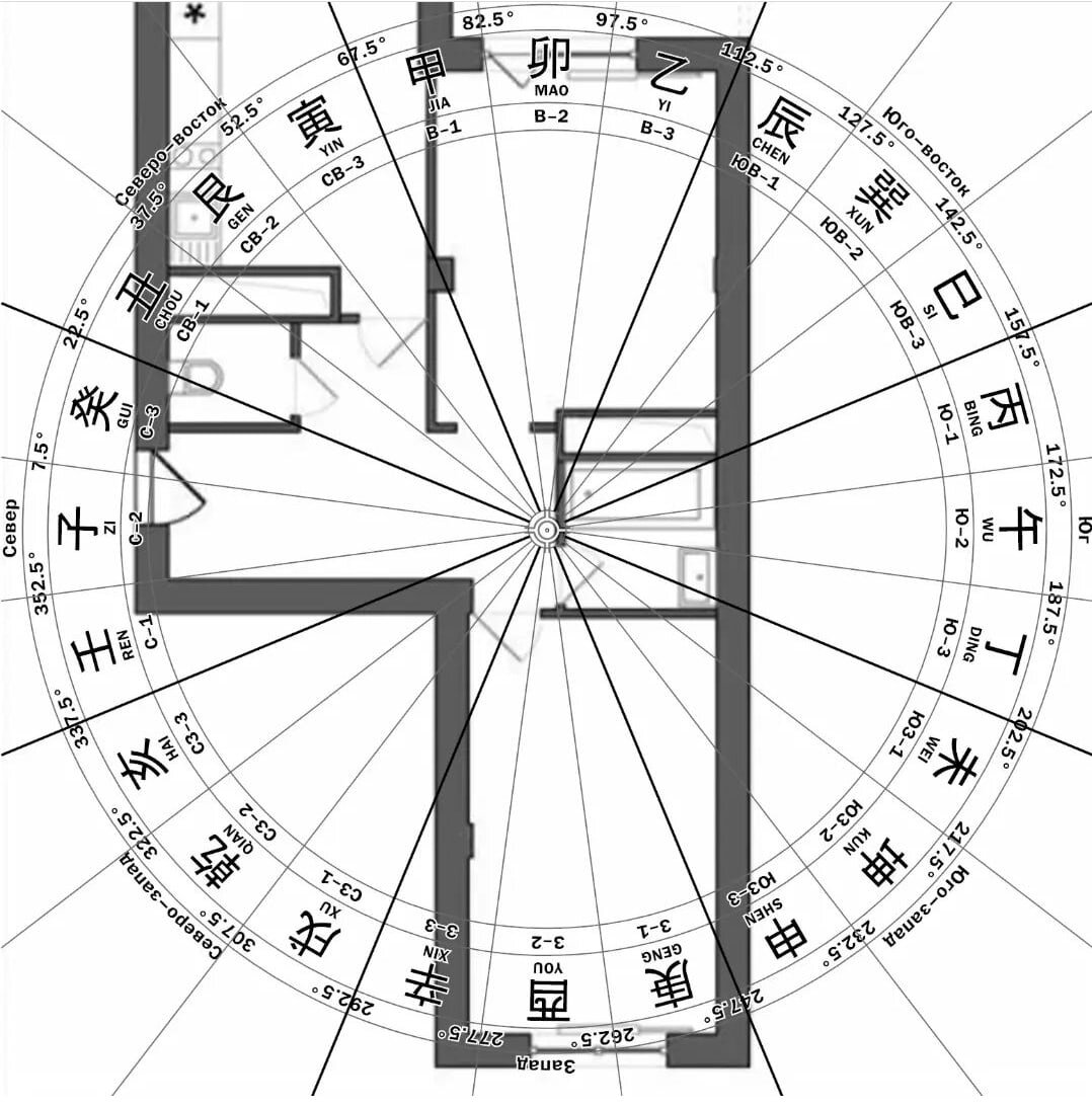 В  данном примере видно, что план квартиры неправильной формы. Не достаёт кусочка, чтобы достроить до прямоугольника.