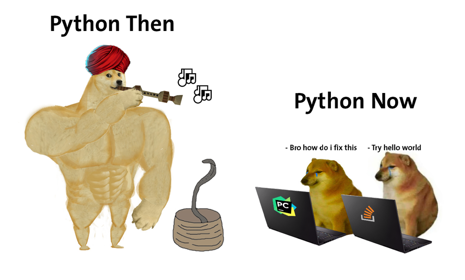 Яп не работает. Python приколы. Шутки про Пайтон. Питон программист прикол. Шутка программирование на питоне.