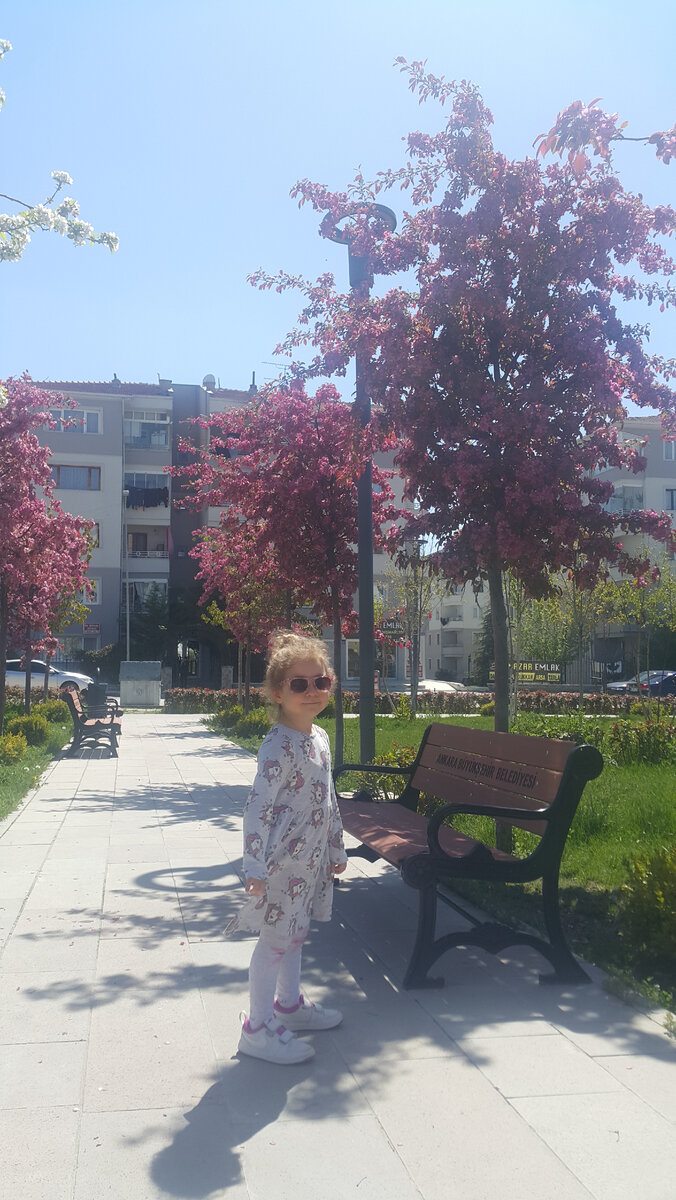 Обратите внимание на дом на заднем фоне - за балконом висит одежда. В этом районе так можно делать