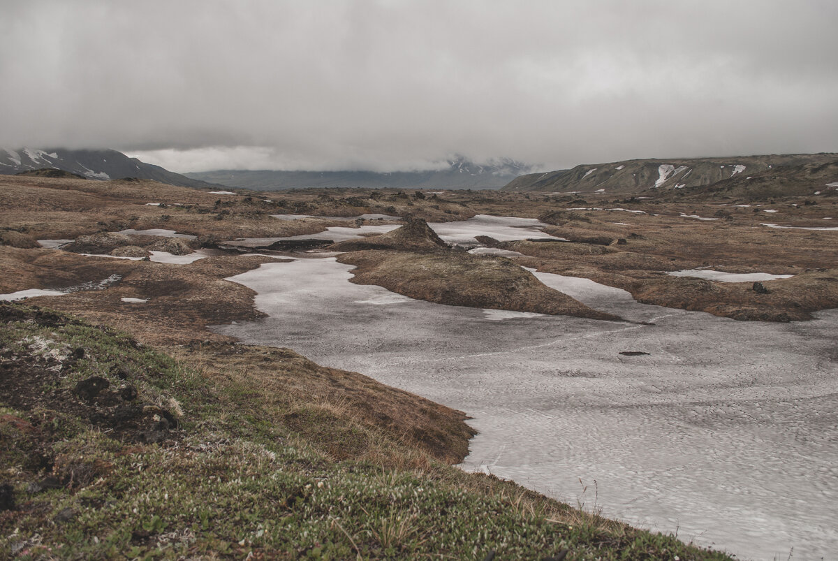 Вид на юг с перевала Толбачинский. Природный парк Ключевской.