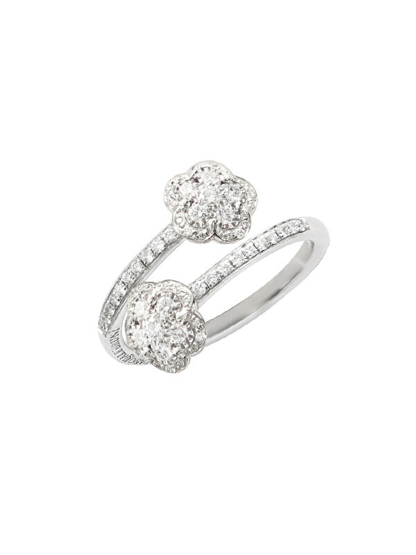 Кольцо Pasquale Bruni Figlia Dei Fiori из белого золота с бриллиантами