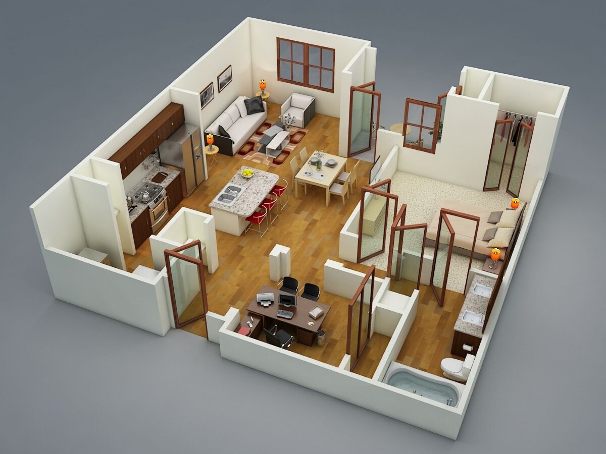 Моделирование дизайна. Floorplan 3d бутырка. Макет квартиры. Макет интерьера квартиры. Трехмерная визуализация интерьера.