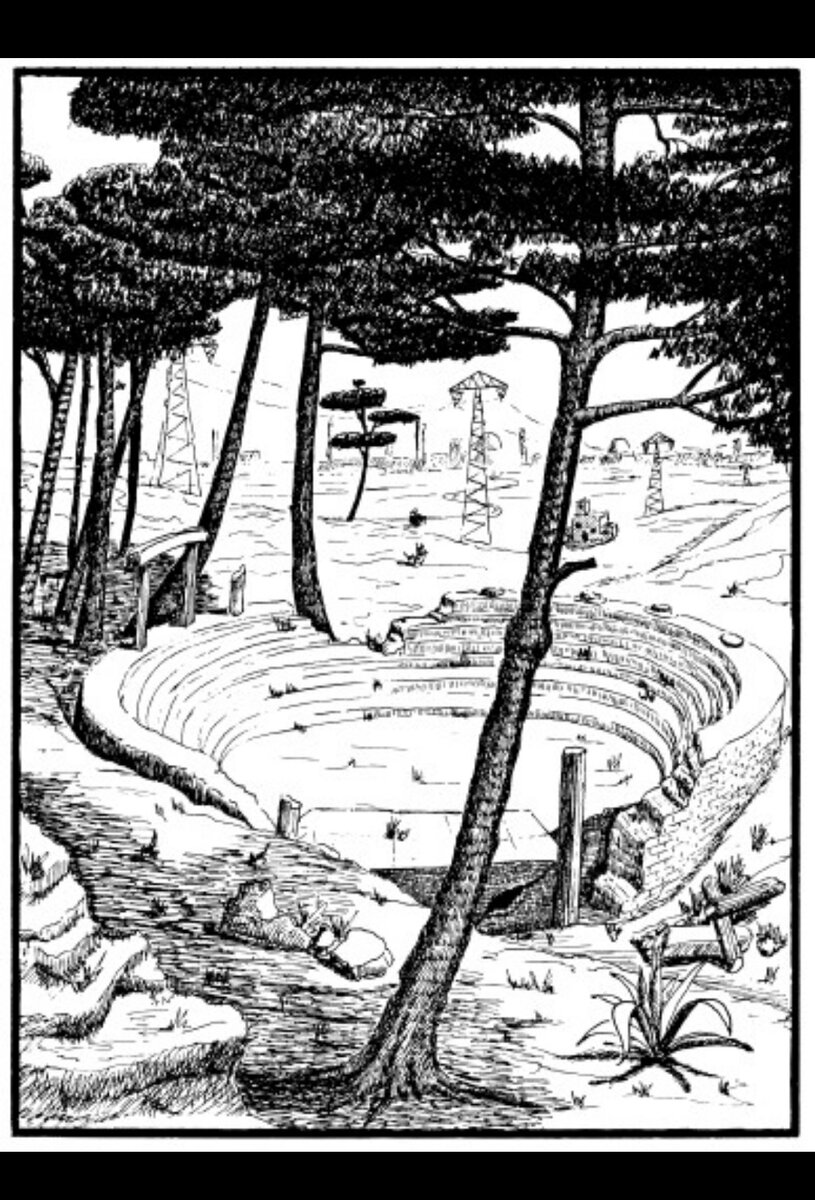 Старый амфитеатр на окраине города