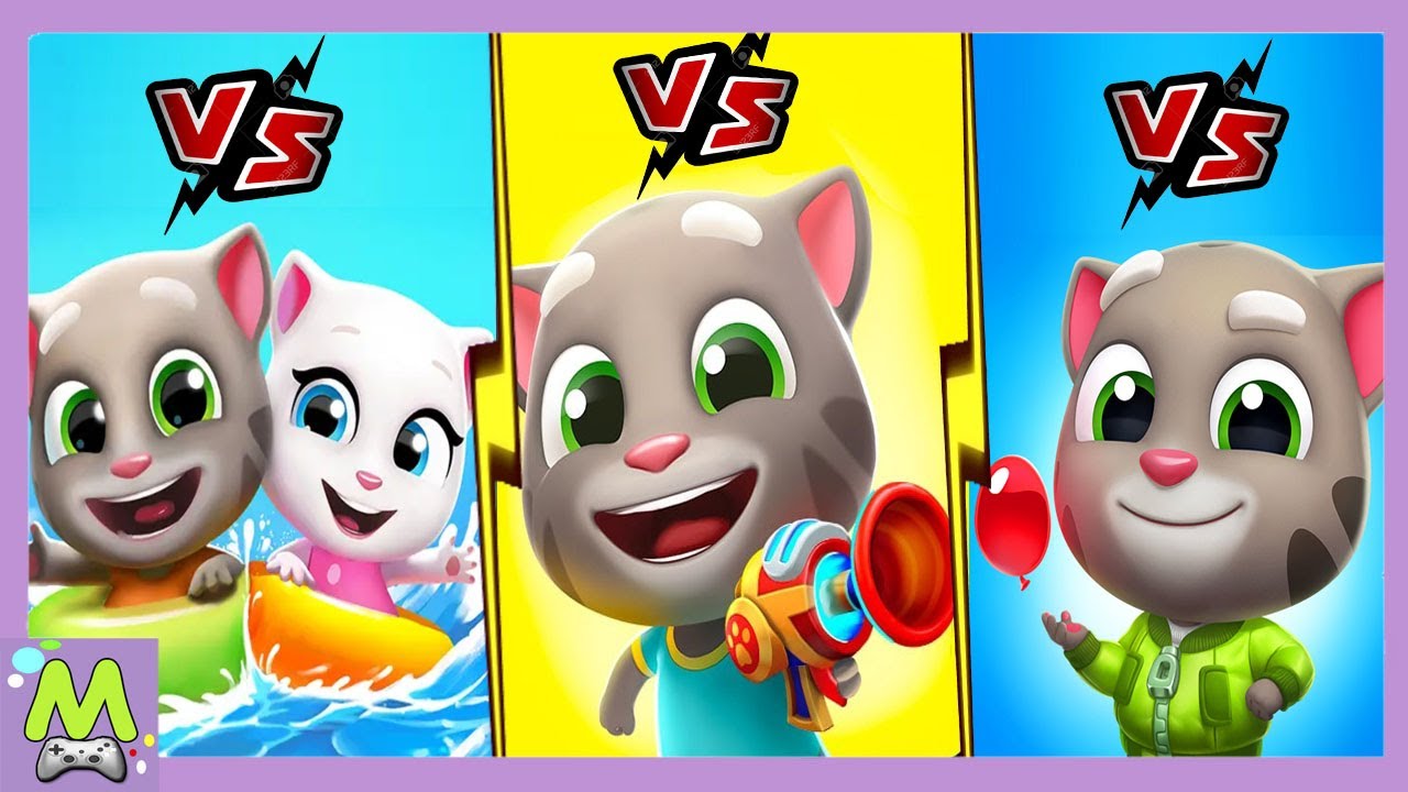 Talking Tom Splash Force vs Talking Tom Blast Park vs Talking Tom  Pool.Редкие Приключения Тома | Матвейкин Канал | Дзен