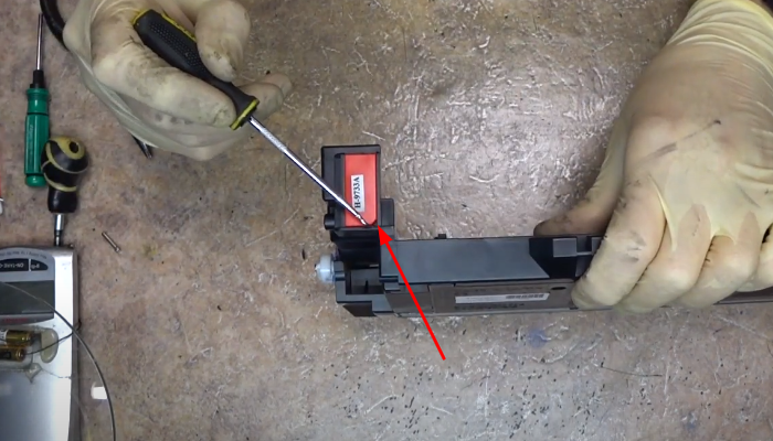 Фото 101. Устанавливаем длинный штифт