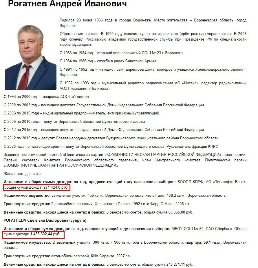 Назван самый богатый кандидат в губернаторы Воронежской области | Блокнот  Воронеж | Дзен