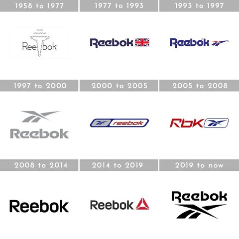 все существующие логотипы Reebok