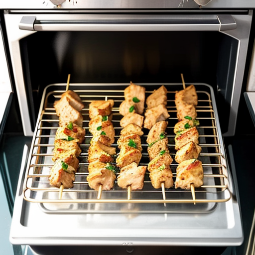 Шашлык из курицы в духовке