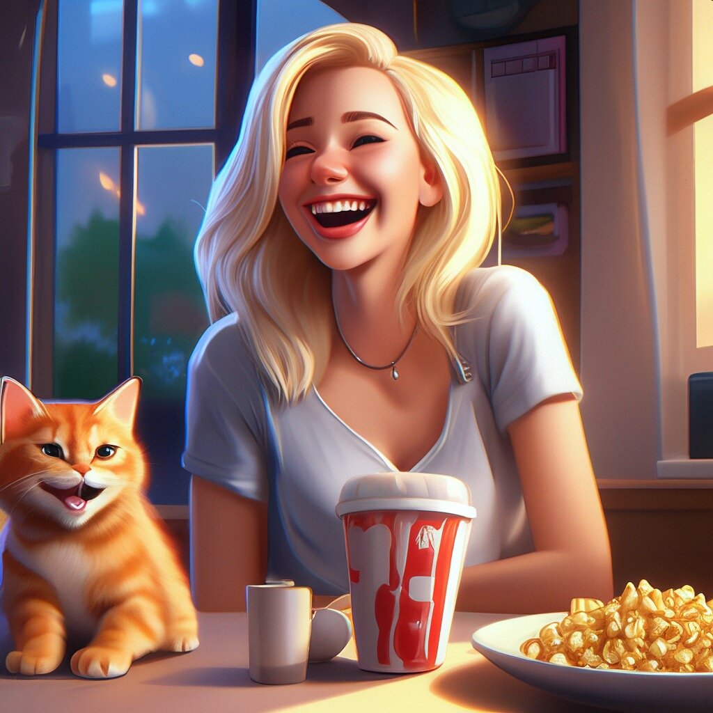 Примерная картина у нас дома, когда обсуждаем свежие сплетни с чатика.