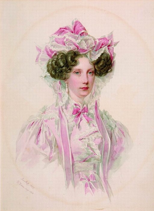 Гау В.И. Портрет императрицы Александры Федоровны"1855 г.Институт русской литературы (Пушкинский дом), Санкт-Петербург