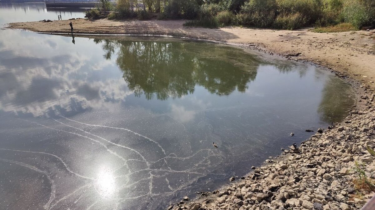     На реке Казанке местные жители заметили масляные пятна. Соответствующие кадры появились в распоряжении Inkazan.