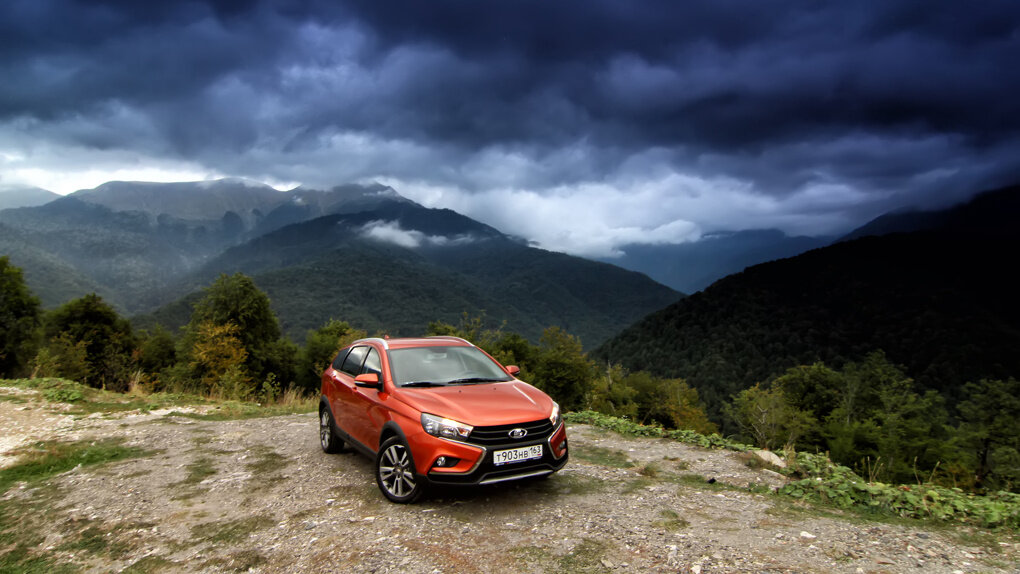 Lada Vesta SW Cross в горах