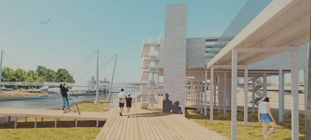 Проект парка вдоль Темерника ростовских студентов-архитекторов. Полноценного проекта еще нет.