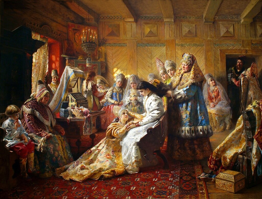 Константин Маковецкий, "Под венец", 1890 год