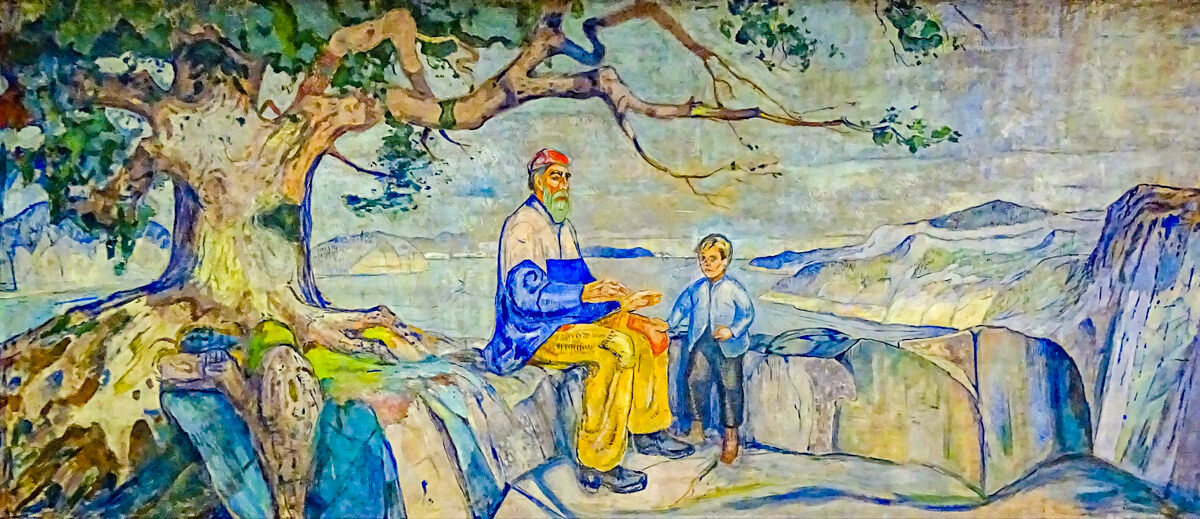 Характерная картина. Мунк Голгофа. Картина солнце 1916 Эдварда Мунка. Мунк картина рассказчик. Мунк Христос.