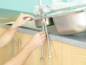 Установка смесителя