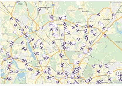 Карта ТЦ Москвы