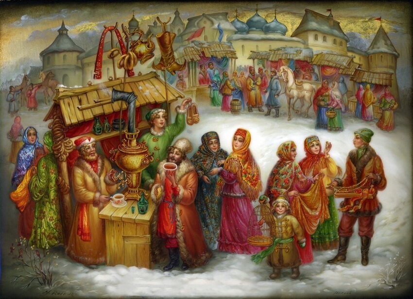 Ярмарка в древней руси