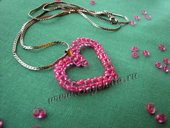 Сердечко из бисера