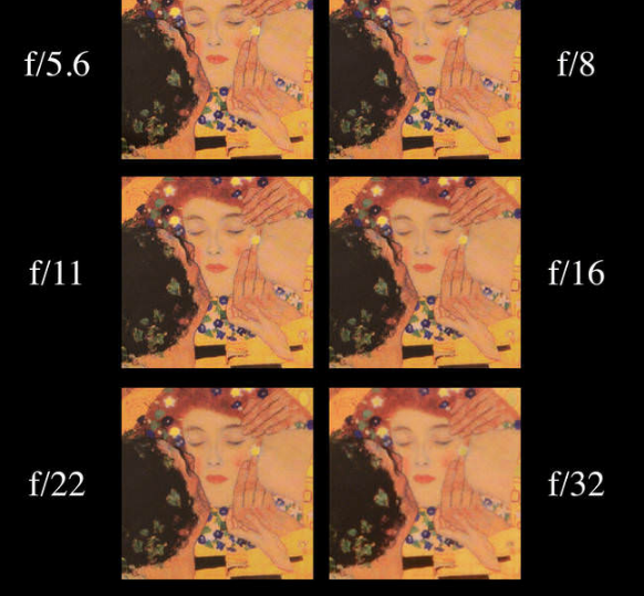 Чтобы увидеть различия в четкости, нажмите на изображение. Обратите особое внимание на рисунок цветных точек на лице женщины. 