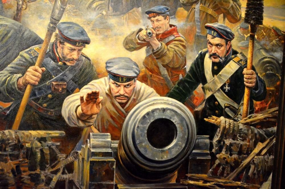 Защитники Севастополя. Первая оборона, Крымская война 1854-1855 г.г. Художник Василий Нестеренко. Фото: pinterest.ru. 