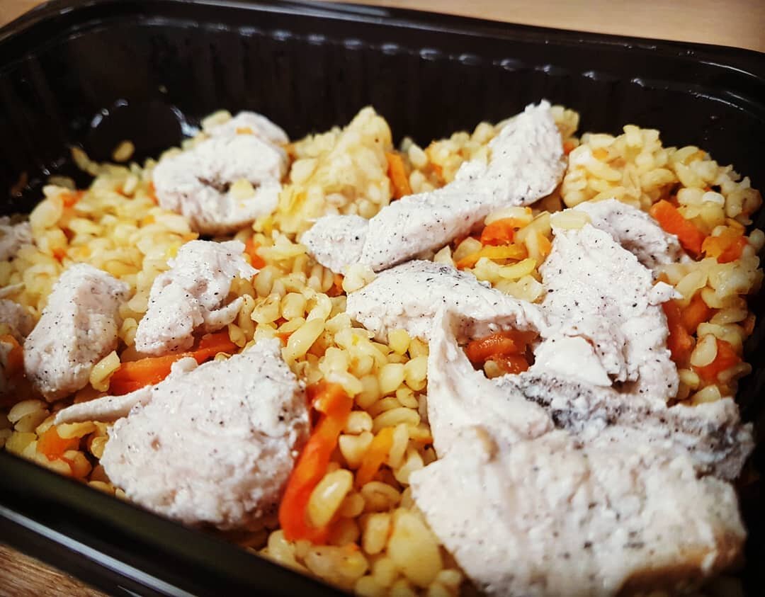 Обед. Булгур и индейка