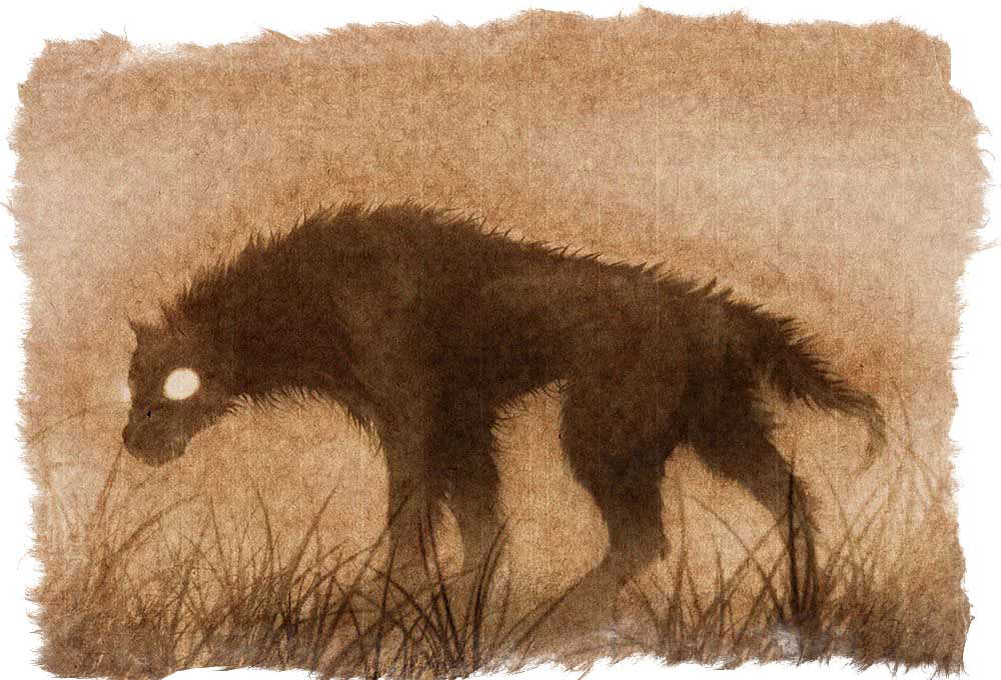 Традиционное представление Грима - огромный чёрный пёс